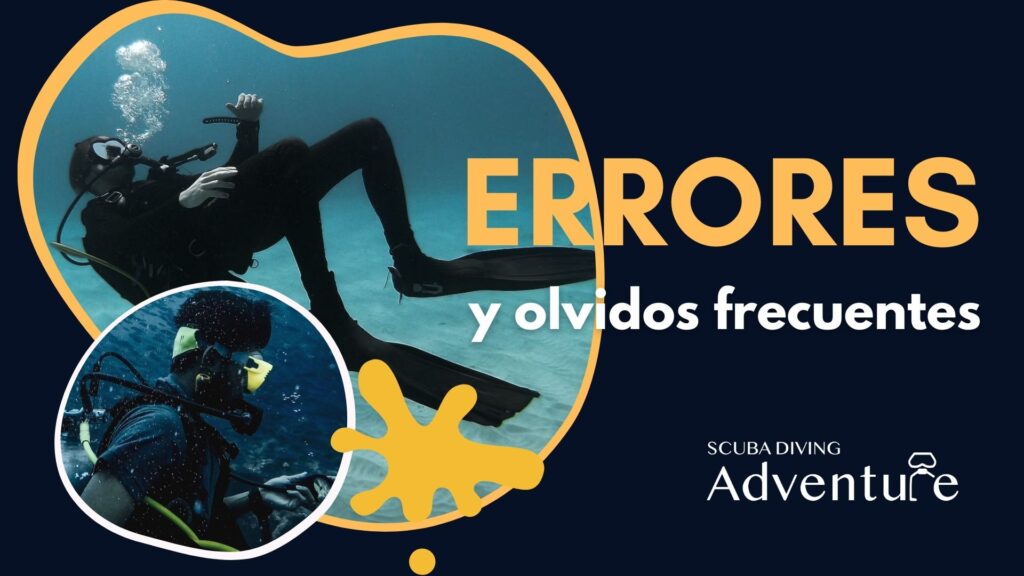 errores y olvidos en el buceo